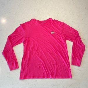 Pacsun Basics long sleeve pink Tshirt with design(mens Large)-like new condition